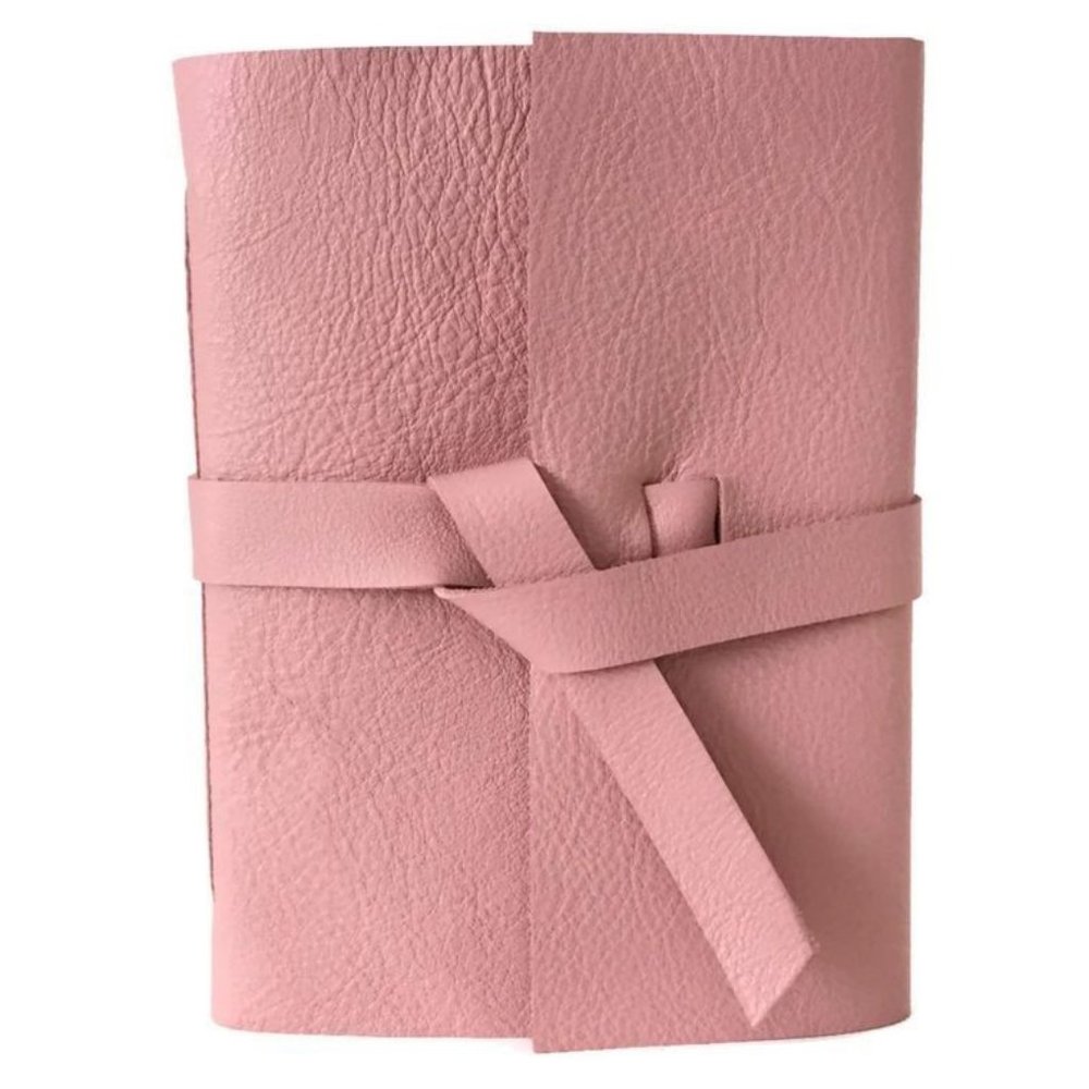 Classic Handmade Genuine Leather Journal - Blush Pink